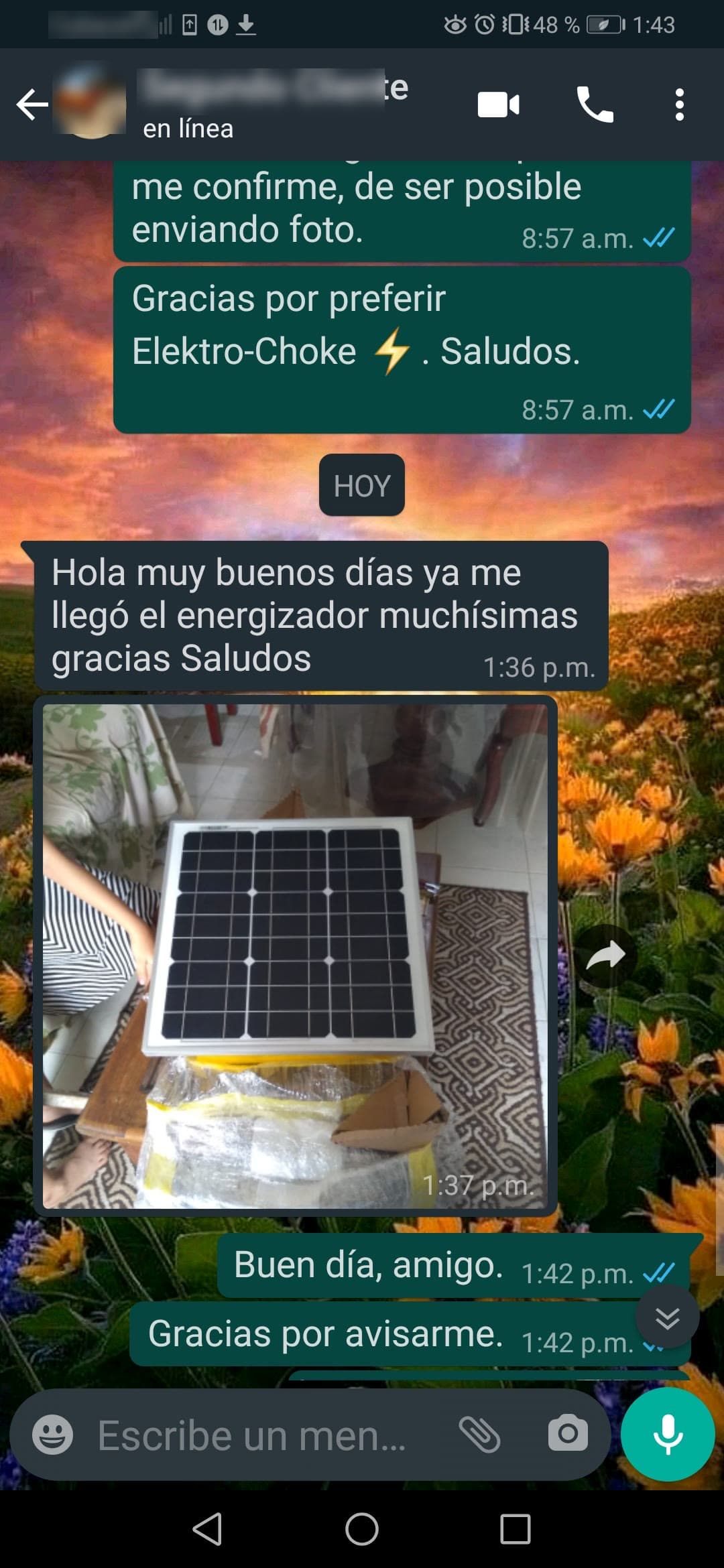 Entrega o instalación compartida 13 de equipo ElektroChoke