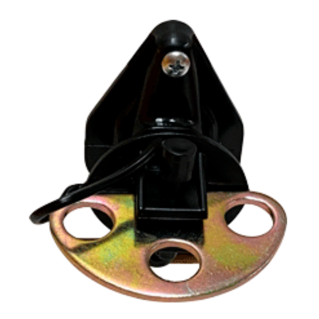 [AA-1A] Aislador Anclaje de manija para puerta, color amarillo, de polímero y metal. (SKU: AA-1)