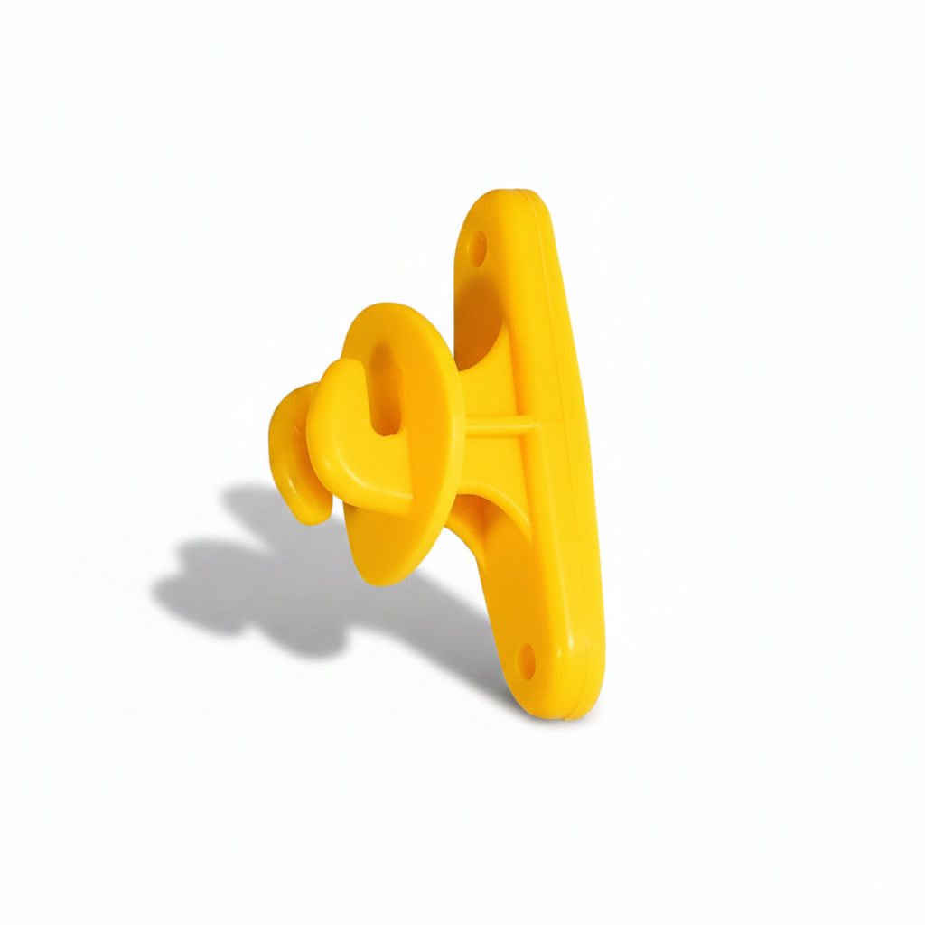 [AM-25A] Aislador Amarillo de paso para poste de Madera B/25 pcs (Mod: AM-25)