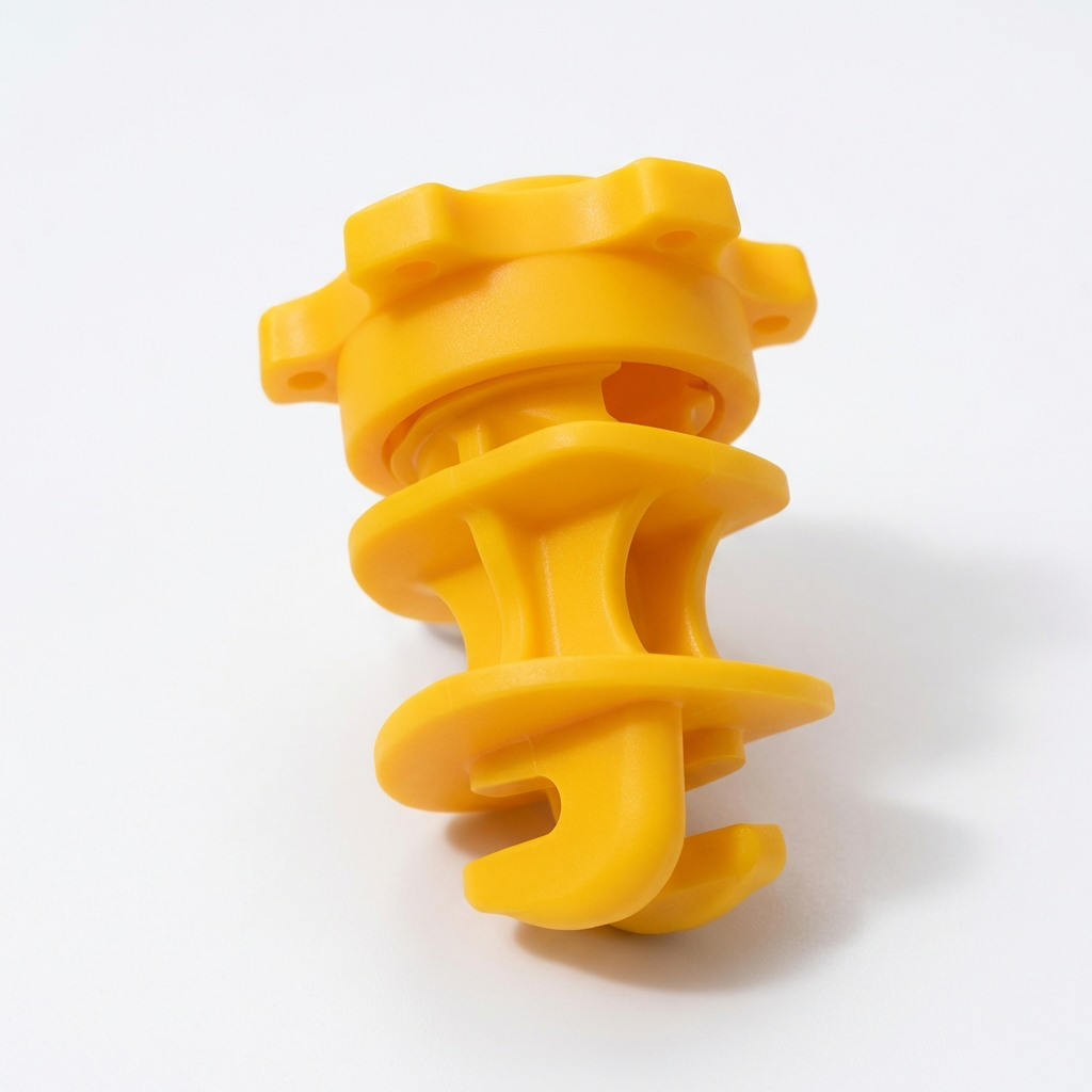 [AV-16 AMARILLO] Aislador reforzado para Varilla 3/8 y 1/2" hecho de Plástico Amarillo 100% de Virgen de alta calidad con UV protector) Bolsa con 16 Pzs - [Modelo: AV-16A]